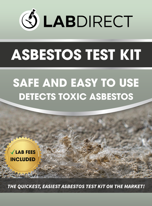 The LabDirect Asbestos Test Kit include everything you need to collect and submit sample materials that may contain asbestos with clear instructions to be sure you are safe. Click or tap on the image for product details. Lab analysis fee is included.