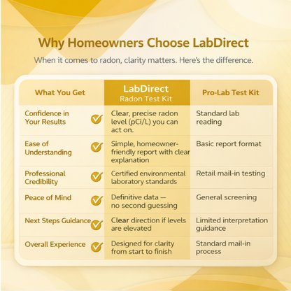 LabDirect Radon Test Kit
